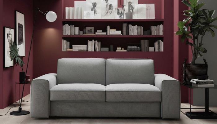 Driepersoonsbank gestoffeerd Designbank Modern 3-zitsbank Woonkamermeubels Grijs Zitplaatsen