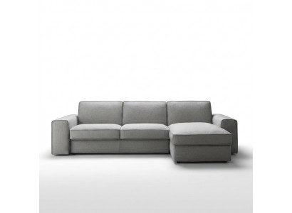 Moderne luxe hoek textiel houten bank L-vorm alfitalia design gestoffeerde woonkamer