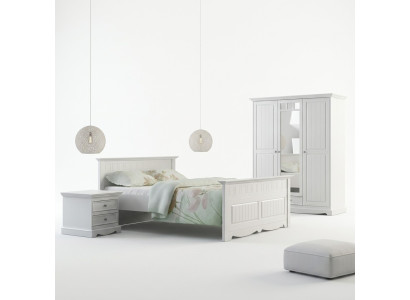 Boerenbed echt houten bedden 180x200c houten bed slaapkamer meubels wit landhuis