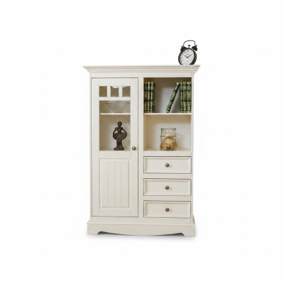 Landhuis ladekast kast planken massief hout hoge kast boekenrek bar kasten
