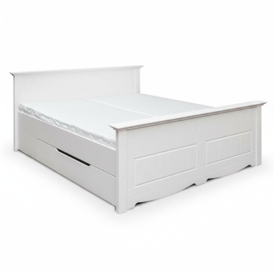 Lit Rembourrage Design Holzbetten Double Lits Blanc 180x200 Sommeil Chambre Bedekkende design houten bedden dubbele witte 180x200 slaapkamer