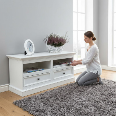 Landhuis televisiemeubel laag tv-meubel kasten tv-kast dressoir rtv commode Nieuw