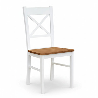 Landhuis fauteuil stoel 1x eetkamer echt hout lounge zit gestoffeerde stoel hout nieuw