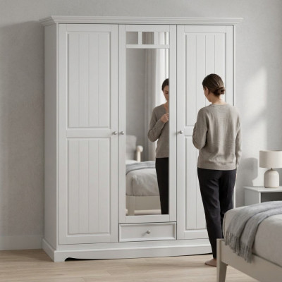 Kasten Garderobe Inrichting Slaapkamer Kledingkast Hout Massief Hout