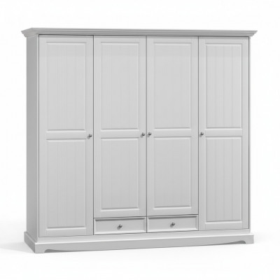Kledingkasten kast kasten wandkast klassiek houten landhuis wit nieuw