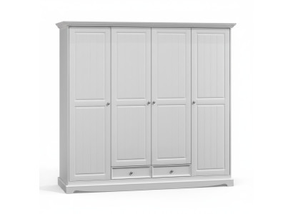 Kledingkasten kast kasten wandkast klassiek houten landhuis wit nieuw