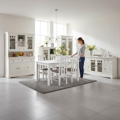 Klassieke houten eettafel tafel houten tafels landhuis eetkamer uitschuifbaar.