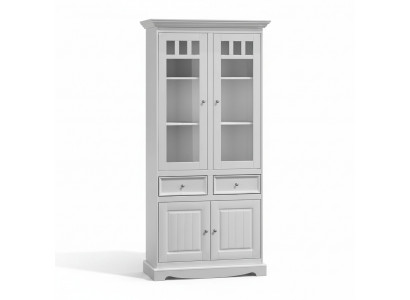 Landhuis kast vitrine laden XL rek zolder vitrinemeubels