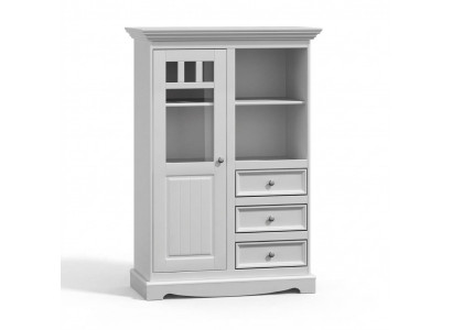 Dressoir in landelijke stijl Woonkamer Wandplanken Houten planken boekenkast Kast