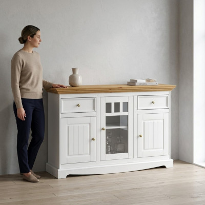 Dressoir massief dressoir kast meubels ladenkasten massief houten kasten nieuw sideboard