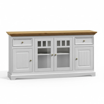 Vitrinekast Keukenbuffet Landhuis Rek Dressoir Kast Buffet Vitrine nieuw