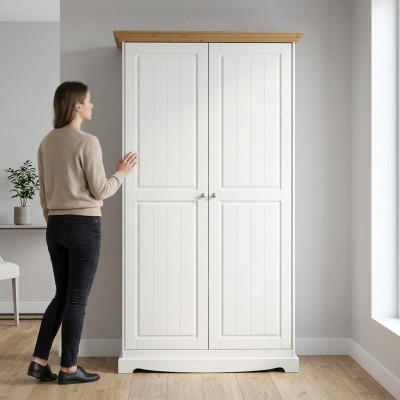 Kledingkast Slaapkamer Kast Ontwerp Luxe Kasten Plank Nieuw Massief Hout