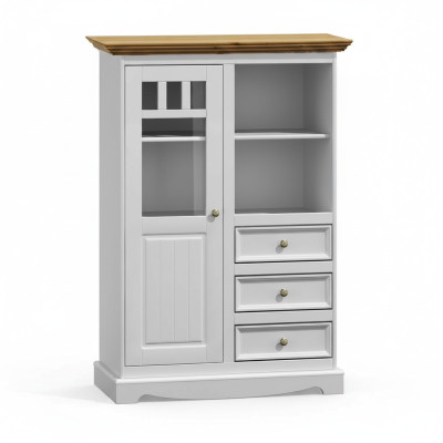 Ladenkast rek houten kasten wit dressoir landhuis ladenkast dressoir