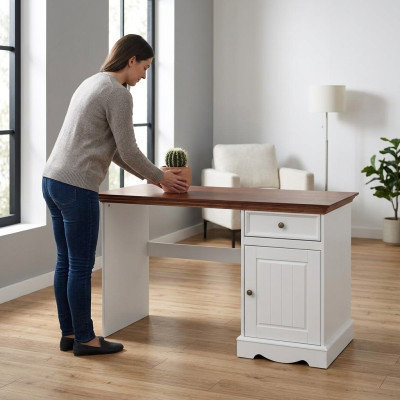 Kantoormeubilair Tafels Massief hout Computertafel Bureau Houten tafel Kantoor tafel Tafel