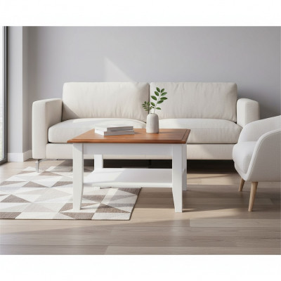 Bijzettafels Hout Handgemaakt Salontafel Massief houten tafel Klassieke bank Nieuw
