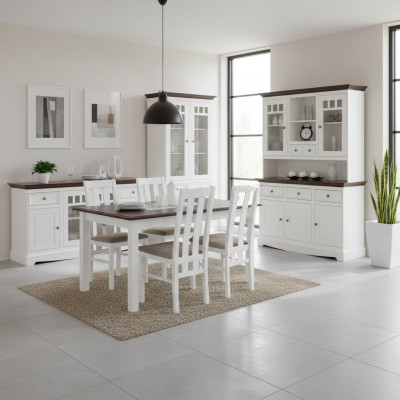 Eetkamertafels Klassieke stijl Stevig tot 150-197cm Woonkamer Eettafel XXL