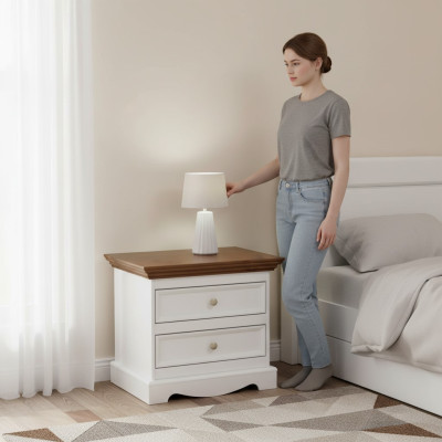 Ontwerp nachtkastje console bijzettafels slaapkamer hout nieuw luxe consoles