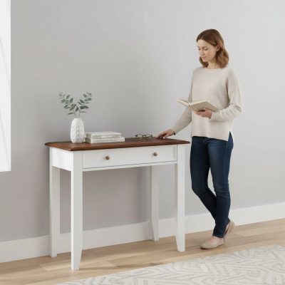 Console tafel Echt hout Massief meubilair Make-up bureau Kaptafel
