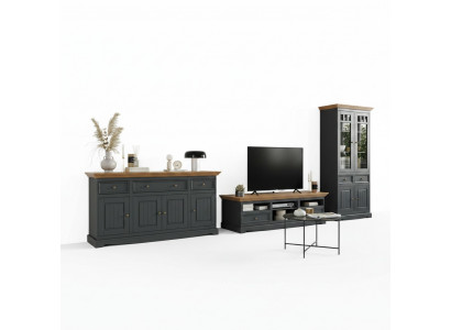 Wandmeubel houten dressoir + RTV dressoir Italiaanse landelijke meubels 3-delig set Nieuw