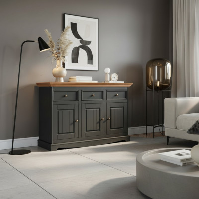 Ontwerper commode kast hout hoogglans xxl grote luxe kast plank nieuw dressoir