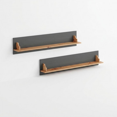 Boekenplank Wandplank Hout Hangende plank Staande plank Massief houten plank 120*15*25cm