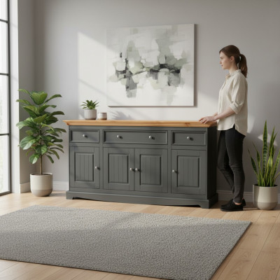 Ontwerp Klassieke Commode Commodes Hout Dressoir Klassiek Sideboard Hoog Kast