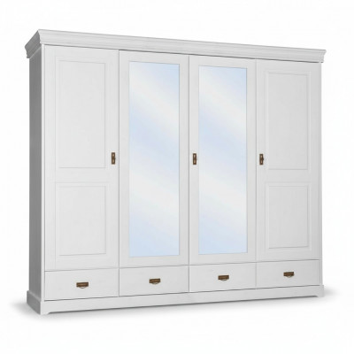 Kledingkast landelijke stijl rek kast kledingkasten houten meubels wit