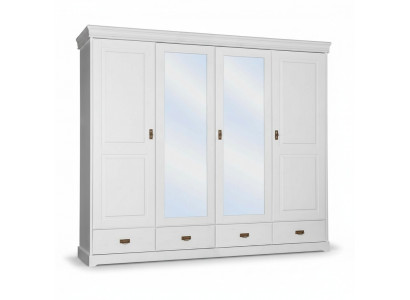 Kledingkast landelijke stijl rek kast kledingkasten houten meubels wit