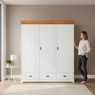 Kledingkasten landhuis garderobe kledingkast houten kast xxl kast rek