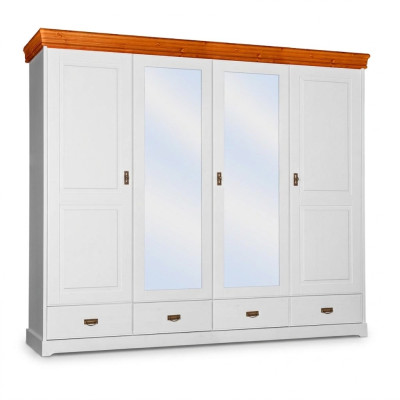 Kledingkast landelijke stijl kast kledingkasten houten meubels wit plank