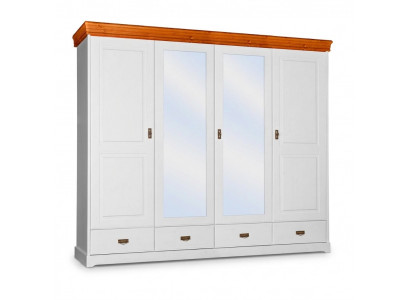 Kledingkast landelijke stijl kast kledingkasten houten meubels wit plank