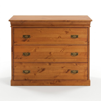 Ladekast met 3 laden dressoir dressoir houten kast ladekasten bruin nieuw