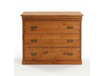 Ladekast met 3 laden dressoir dressoir houten kast ladekasten bruin nieuw