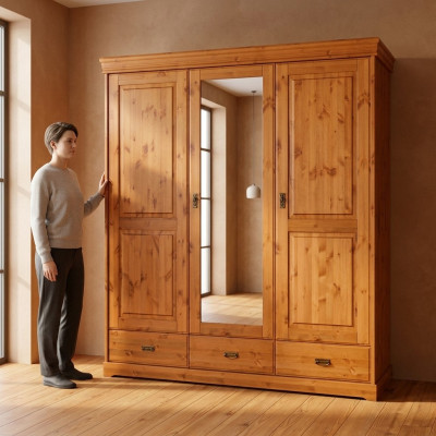 Kledingkast houten kast slaapkamer meubels plank kledingkasten kast xxl
