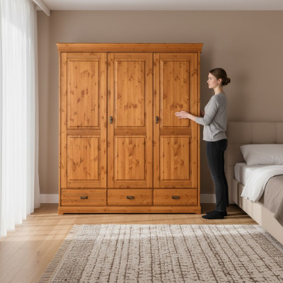 Kledingkast Hout Slaapkamer Kast Modern Stijl Kasten Multifunctioneel Planken