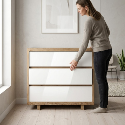 Kast Plank Luxe Abstract Woonkamer Design Dressoir Dressoir Sideboard