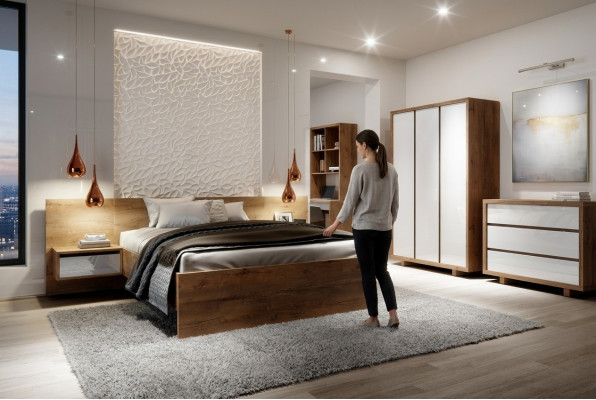 Multifunctionele rekkenkastplankopslag garderobe van 134 cm nieuw