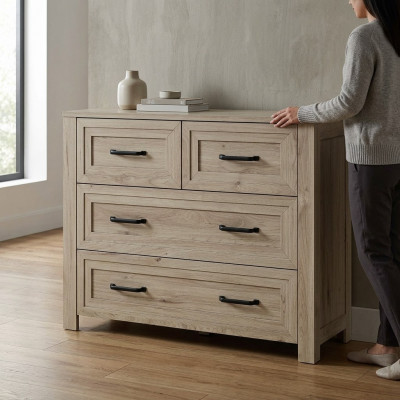 Houten klassiek design dressoir ladekast kast hoge kast dressoir laden