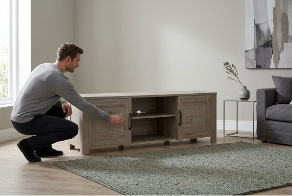 Woonkamer hout rtv Hotel Luxe dressoir tv Lowboard xxl kast tafel Nieuw