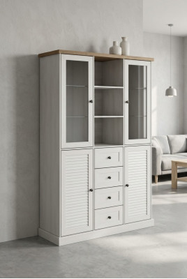 Klassieke dressoir kast vitrinekast vitrines dressoirs glazen kasten Nieuw