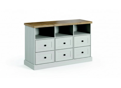Woonkamer plank hout luxe kast ontwerp dressoir buffet laag bord nieuw