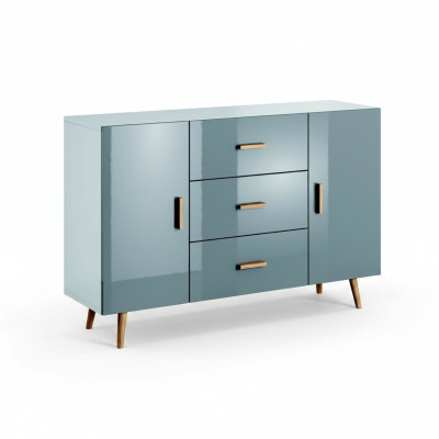 Kommode Brillo Kommoden Holz Schrank Sideboard Wohnzimmer Hochschrank Anrichte  Ladenkast Brillo Ladenkasten Houten kast Sideboard Woonkamer Hoge kast Dressoir