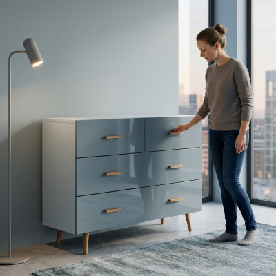 Kast hout design kast commodes modern kasten meubels dressoir hout nieuw.