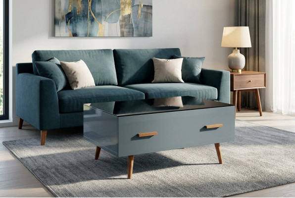 Ontwerper Tafels Hout Luxe Italië Bank Koffie Bekleding Bank Tafel Echt Hout
