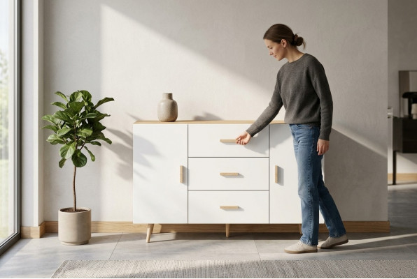 Kastplank 140cm Kasten Planken Opbergruimte Hoogglans Nieuw Ladekast Dressoir