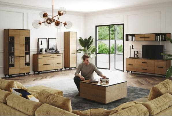 Ladenkast Kast TV-standaard Plank Woonkamer 6-delige Meubel Wandmeubel Woonkamers Set