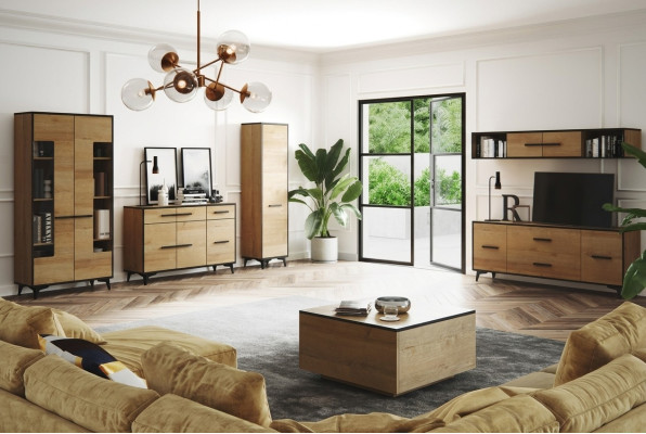 Ladenkast Kast TV-standaard Plank Woonkamer 6-delige Meubel Wandmeubel Woonkamers Set