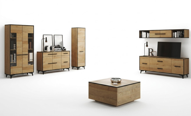 Ladenkast Kast TV-standaard Plank Woonkamer 6-delige Meubel Wandmeubel Woonkamers Set
