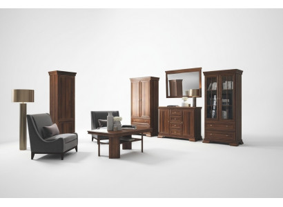 Garnituur Vitrine Dressoir 4-delig. Houten meubelplank Woonkamer Wandmeubel Set Groep