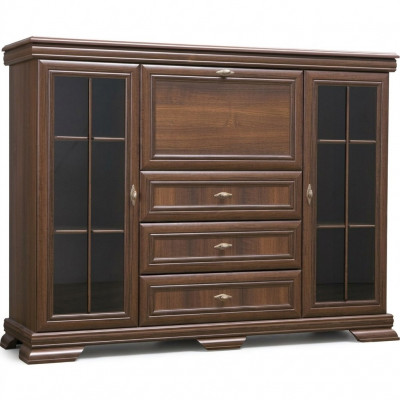 Woonkamerkast 158cm XXL laagbord dressoir houten ladenkast sideboard ladekasten
